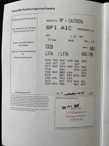 AUDI A3 1,2 TFSi - 105ch Attraction Start&Stop AUDI A3 1,2 TFSi - 105ch Attraction Start&Stop