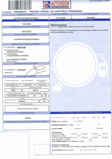 OPEL Astra IV  1.4L 100ch 150ème Anniversaire