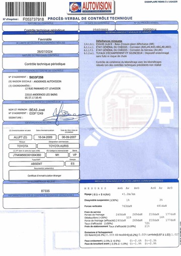 Toyota Auris I 1.4l 97 VVT-i Sol 5p Toyota Auris I 1.4l 97 VVT-i Sol 5p