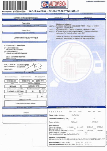 Nissan Note I (E11) 1.4L 88ch Nickelodeon Nissan Note I (E11) 1.4L 88ch Nickelodeon
