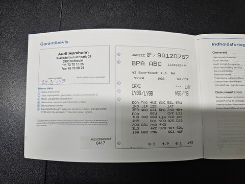 AUDI A3 Sportback  1,4L TFSI 125ch Attraction