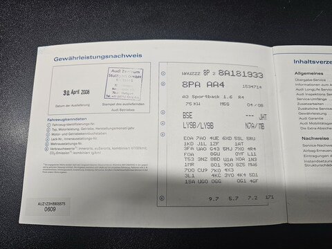 Audi A3 Sportback  1.6 102ch Attraction *100000kms*