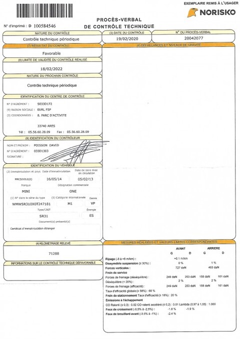 MINI ONE 1.6 16V 98 ONE