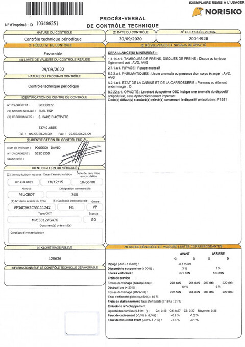 PEUGEOT 308 1.6 HDI 110 PREMIUM