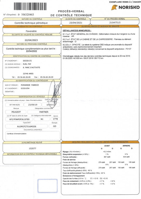 PEUGEOT Partner 1.6 HDI 90 LONG PACK CD CLIM NAV