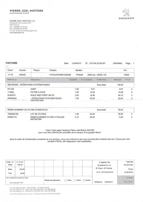 PEUGEOT 2008 1.2 Puretech 130ch ALLURE