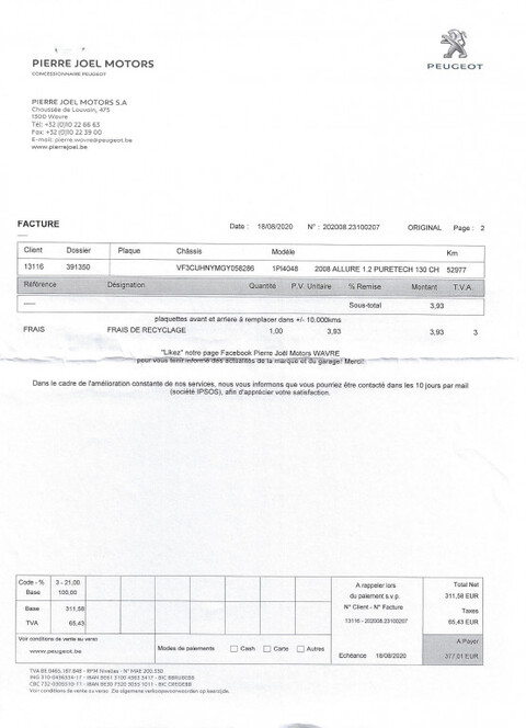 PEUGEOT 2008 1.2 Puretech 130ch ALLURE