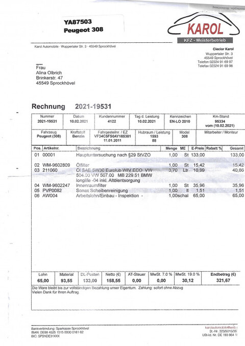 PEUGEOT 308 1.6 VTI 120 PREMIUM