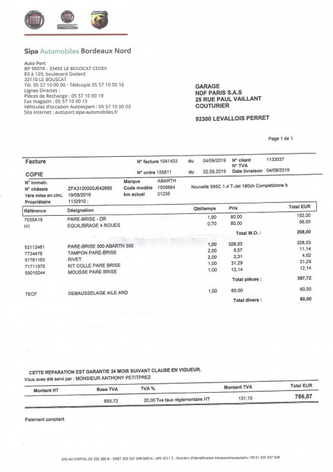 ABARTH 500C 1.4 TURBO 180 COMPETIZIONE BVA MSQ