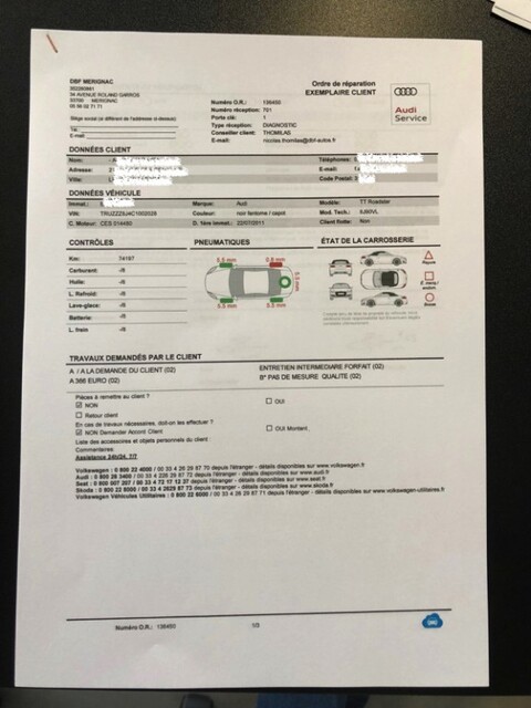 AUDI TT CAB 2,0 TFSi - 211ch S-Line Quattro