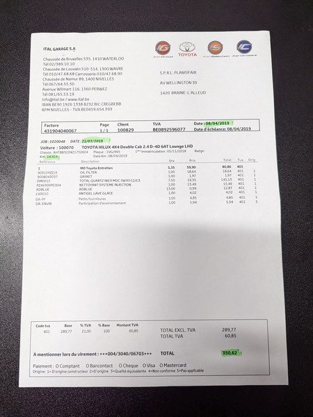 Toyota Hilux VIII  2.4 D-4D 150ch Double Cabine Lounge 4WD BVA + Hardtop
