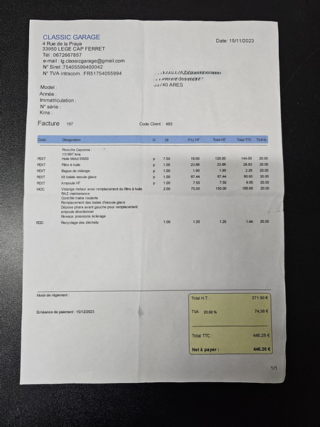 Porsche Cayenne II (958)  V6 3.0D 245ch
