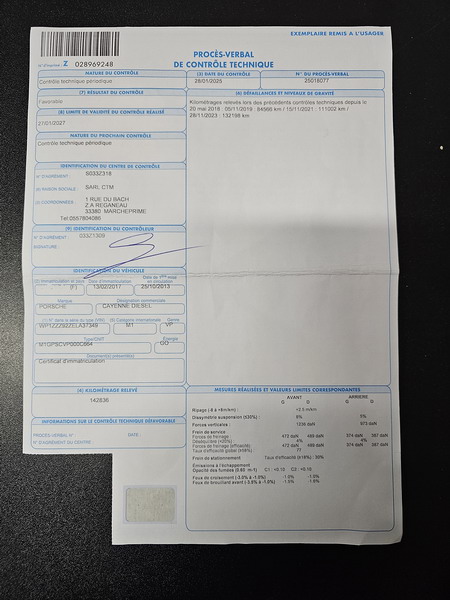 Porsche Cayenne II (958)  V6 3.0D 245ch