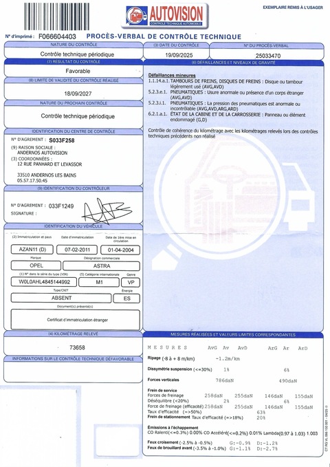 Opel Astra III  1.6 105ch Twinport Elegance 5p