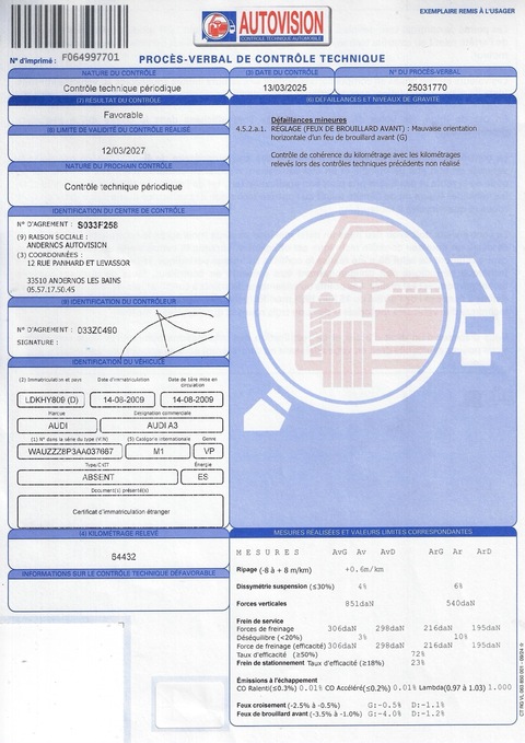 Audi A3 Sportback  1.4 TFSI 125ch Ambition