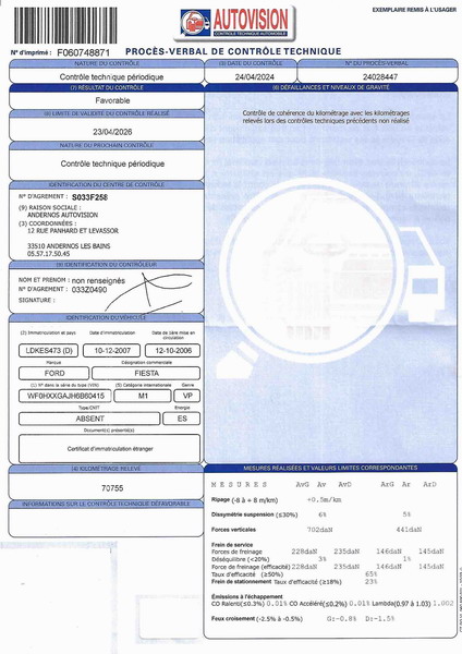 Ford Fiesta III  1.3 70ch Fun 5p + Clim