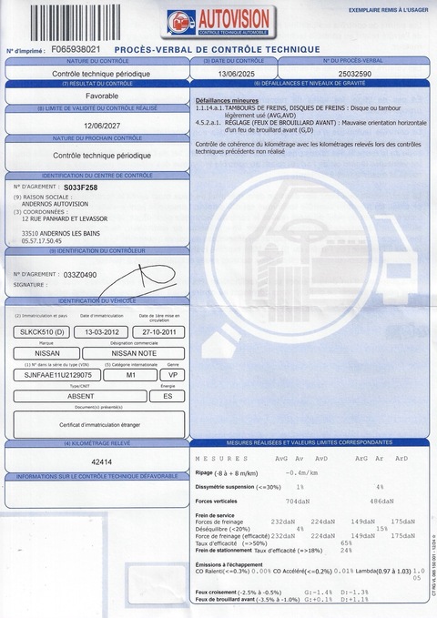  Nissan Note I (E11)  1.4 88ch Acenta