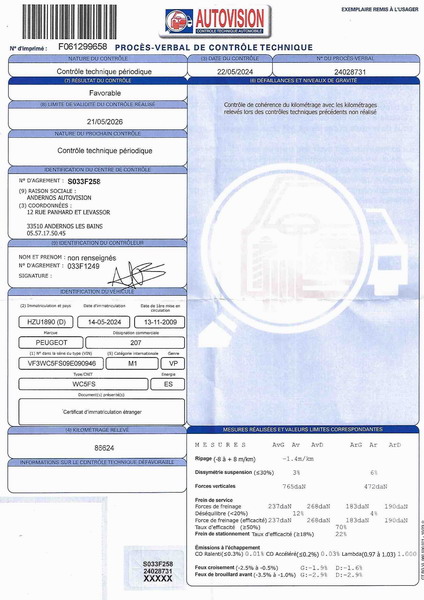 Peugeot 207  1.6 VTi 16v 120ch Premium Pack 5p + GPS