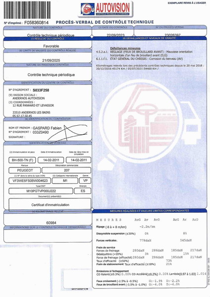 Peugeot 207 SW  1.6 VTi 16v Premium