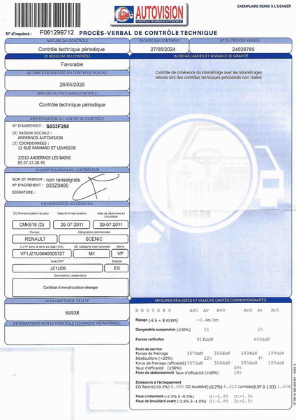 Renault Scenic III  1.6 16v 110ch Authentique