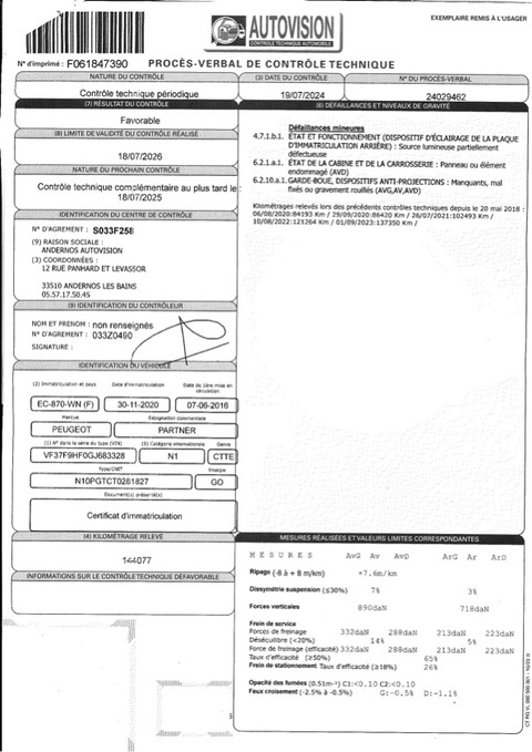 Peugeot Partner II 121 L2  1.6 HDi 90 Pack Clim