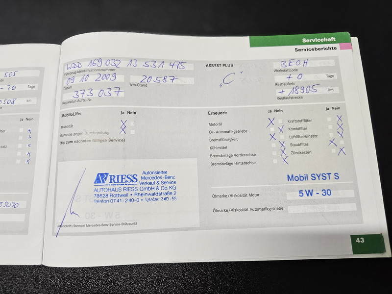 Mercedes-Benz Classe A I (C169)  170 Classic 5P