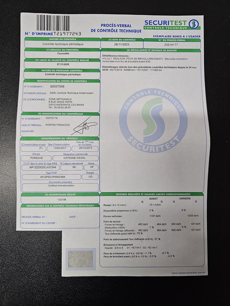 20250129_111104 Porsche Cayenne II (958) V6 3.0D 245ch