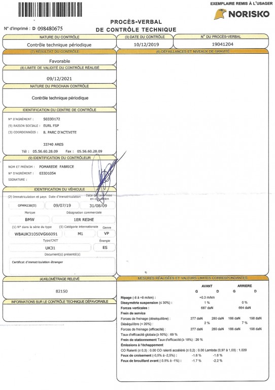 213-6028 BMW Série 1 116i - 2,0L - 122ch Première
