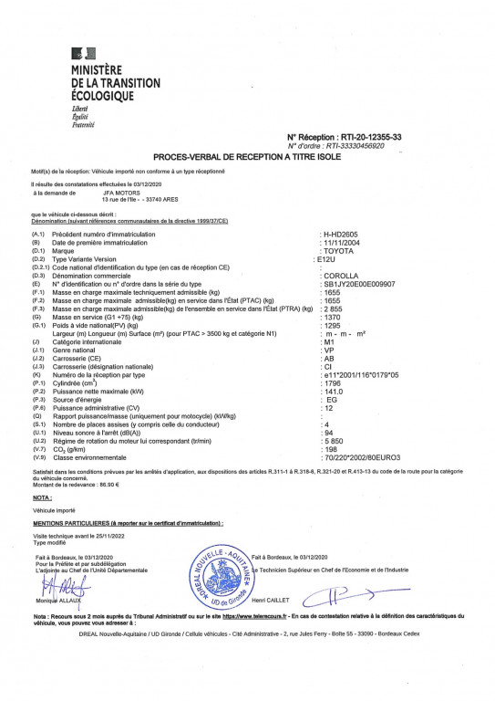 TOYOTA Corolla 1.8 VVTi 192ch TS