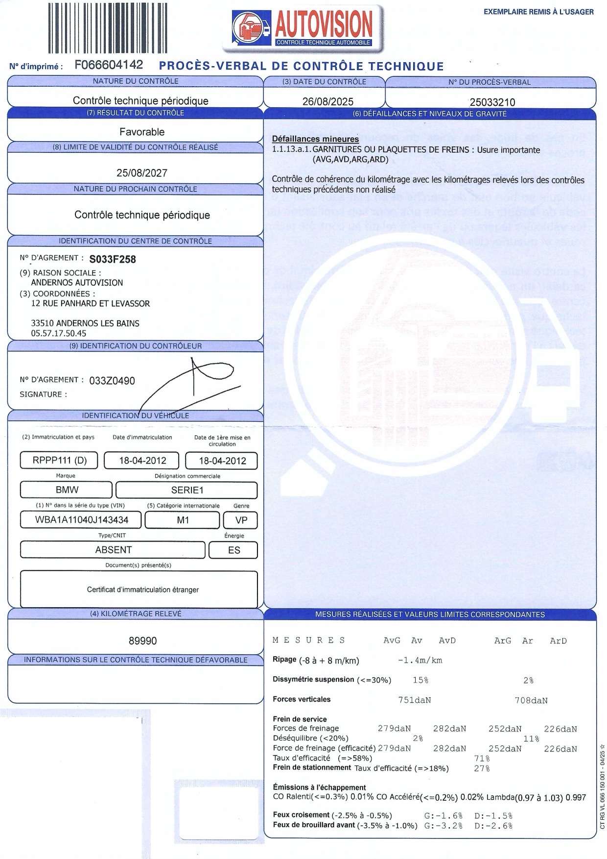 XCT-BMW 116-KM09540 BMW Série 1 II 116d 116ch Lounge 5p