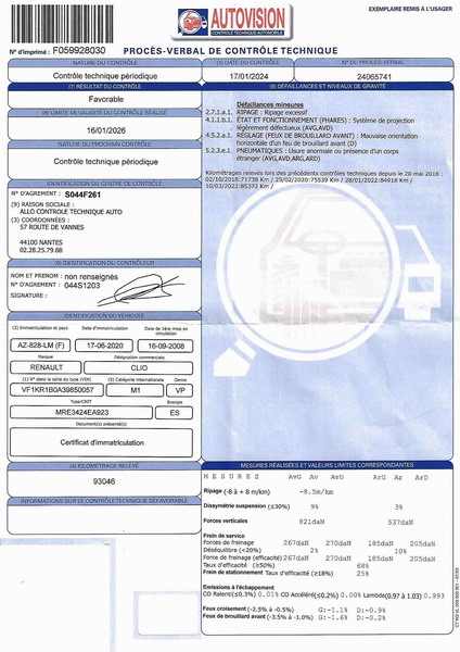 XCT-Clio-GX24953 Renault Clio Estate III 1.6 16v 110ch Dynamique BVA