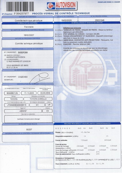 XCT-Corolla-MR54142 Toyota Corolla IX 1.4 100 VVT-i Terra 5p