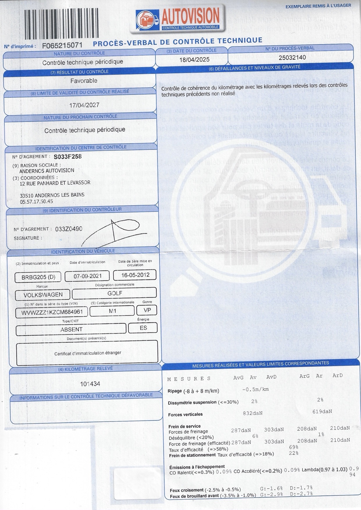 XCT-Golf6 break - PR57550 Volkswagen Golf VI SW 1.4 TSI 122ch Style 5P