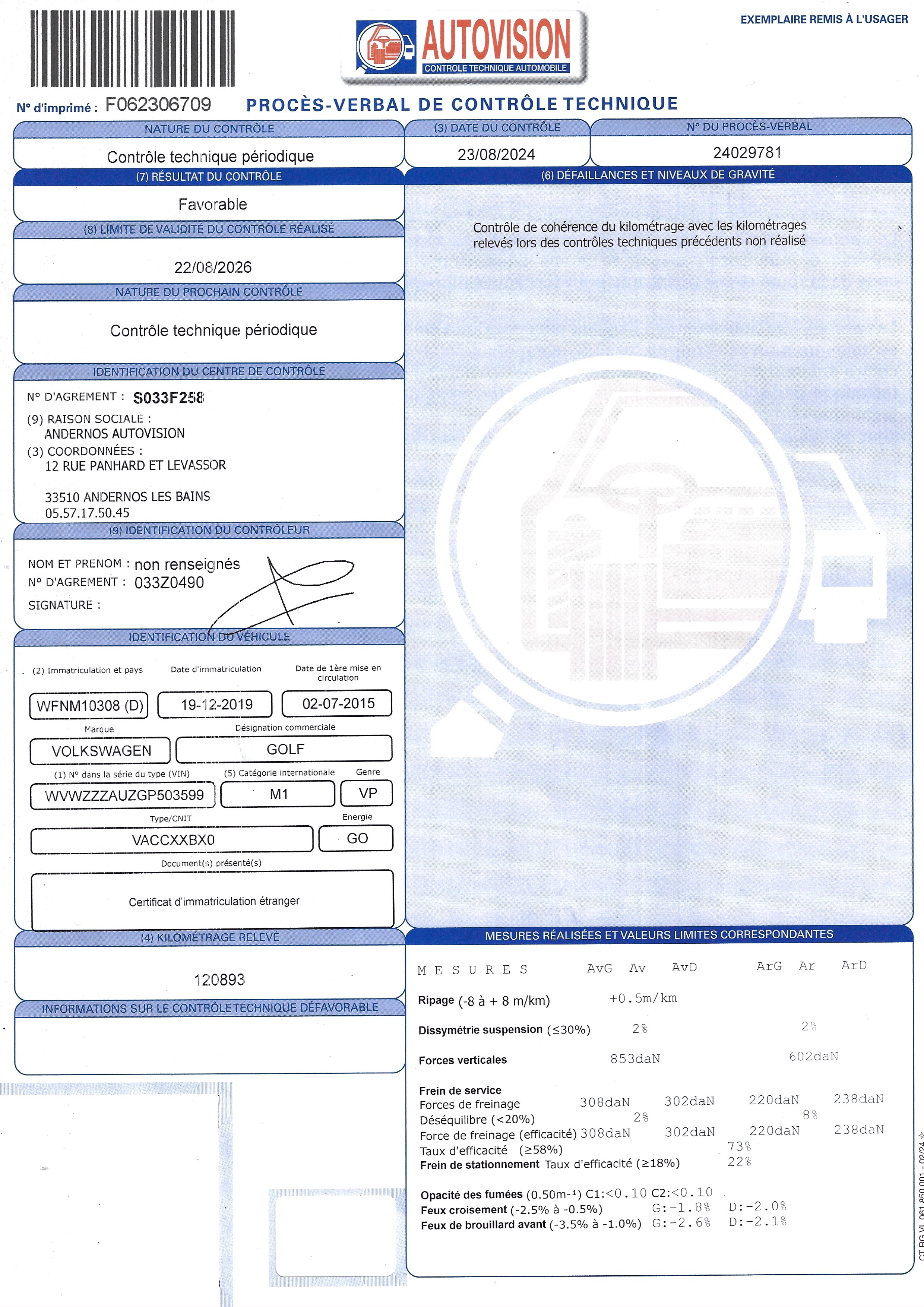 XCT-GOLFVIISW-FL42716 Volkswagen Golf SW VII 1.6 TDI 110ch Lounge